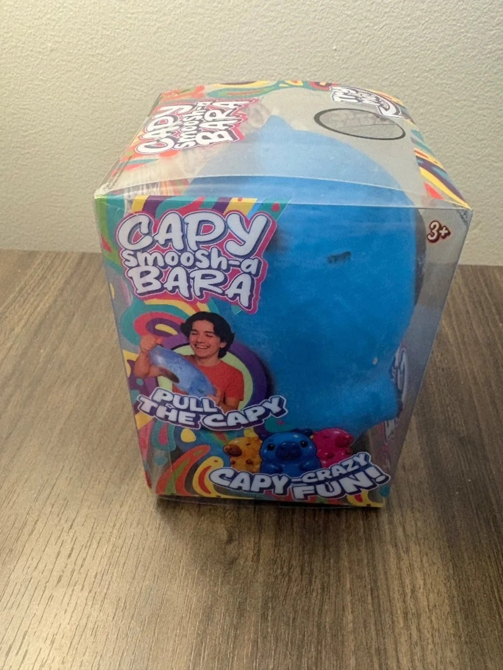 Capybara squishy RARE Capy Smoosh-a Bara BLUE Sensory Fidget toy NEW Sealed